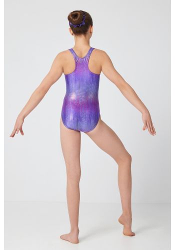 Mondor Gymnastics Purple Rainbow - Sleeveless Leotard