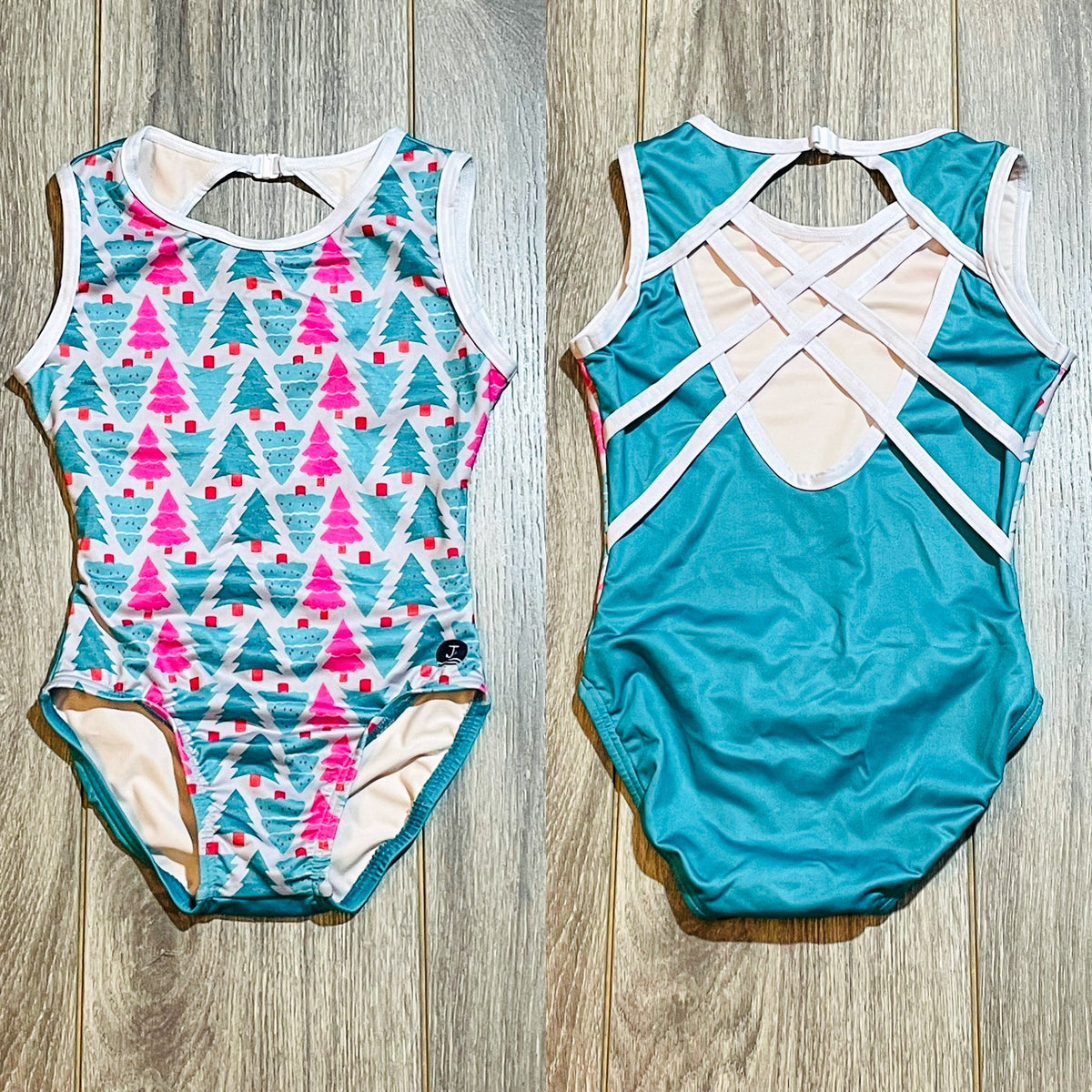 Peppermint Twist Trees Leotard