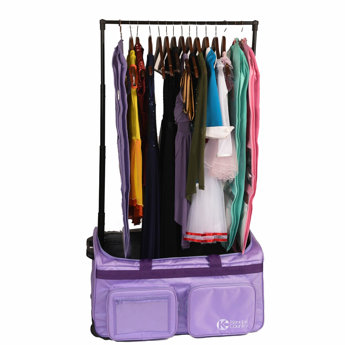 BAGS WITH GARMENT RACKS