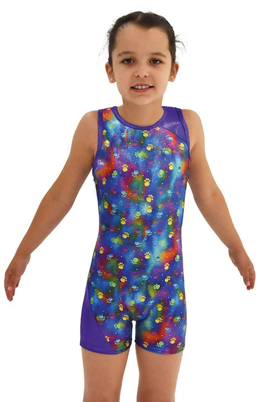 Mondor Gymnastics Printed Unitard paw