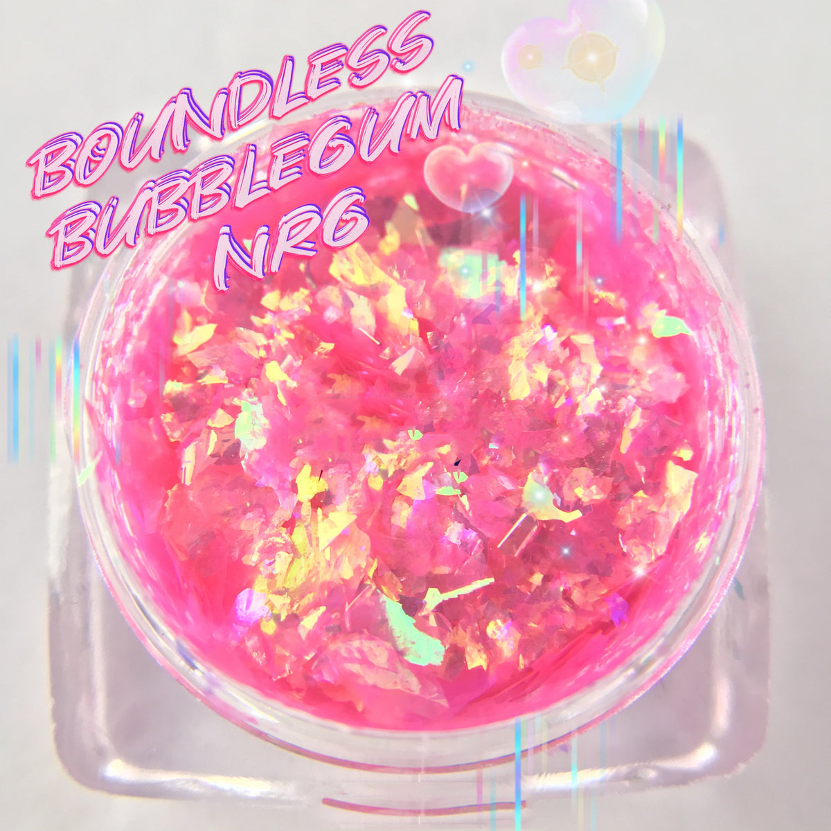 BOUNDLESS BUBBLEGUM NRG “Galactal Goddess” Gel Flakes