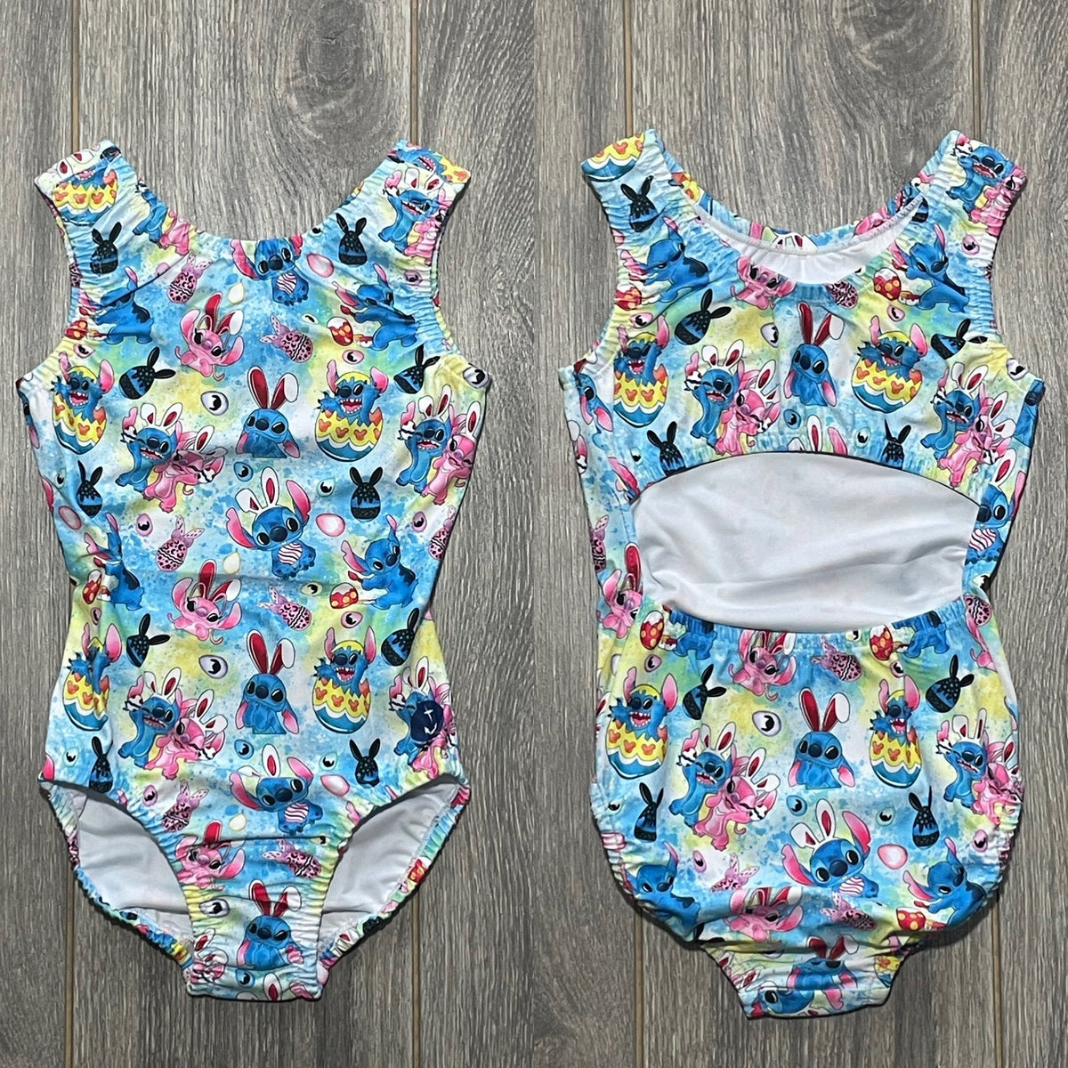 Easter Egg Besties Stitch & Angel Leotard