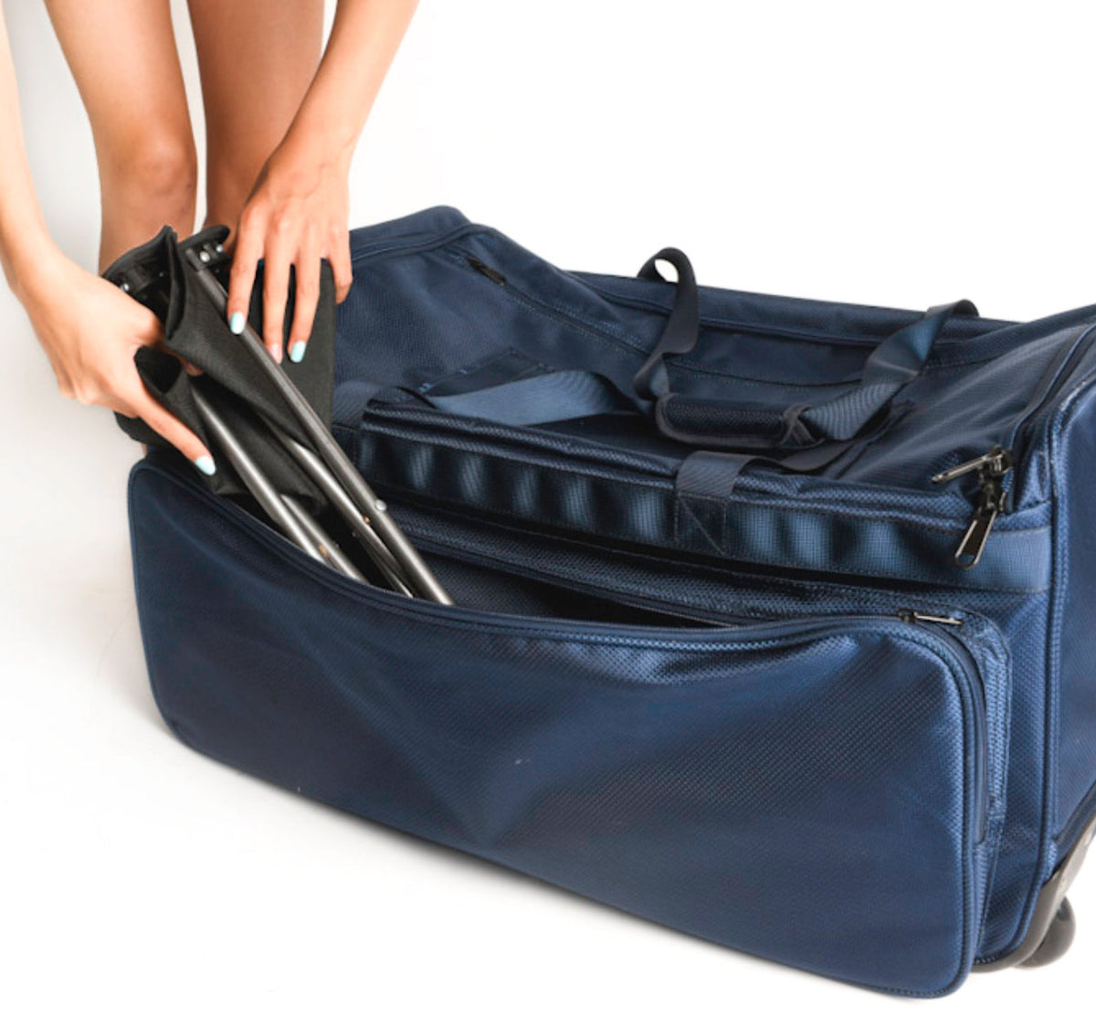 Large Dance Bag with Garment Rack - Midnight Blue, 28"