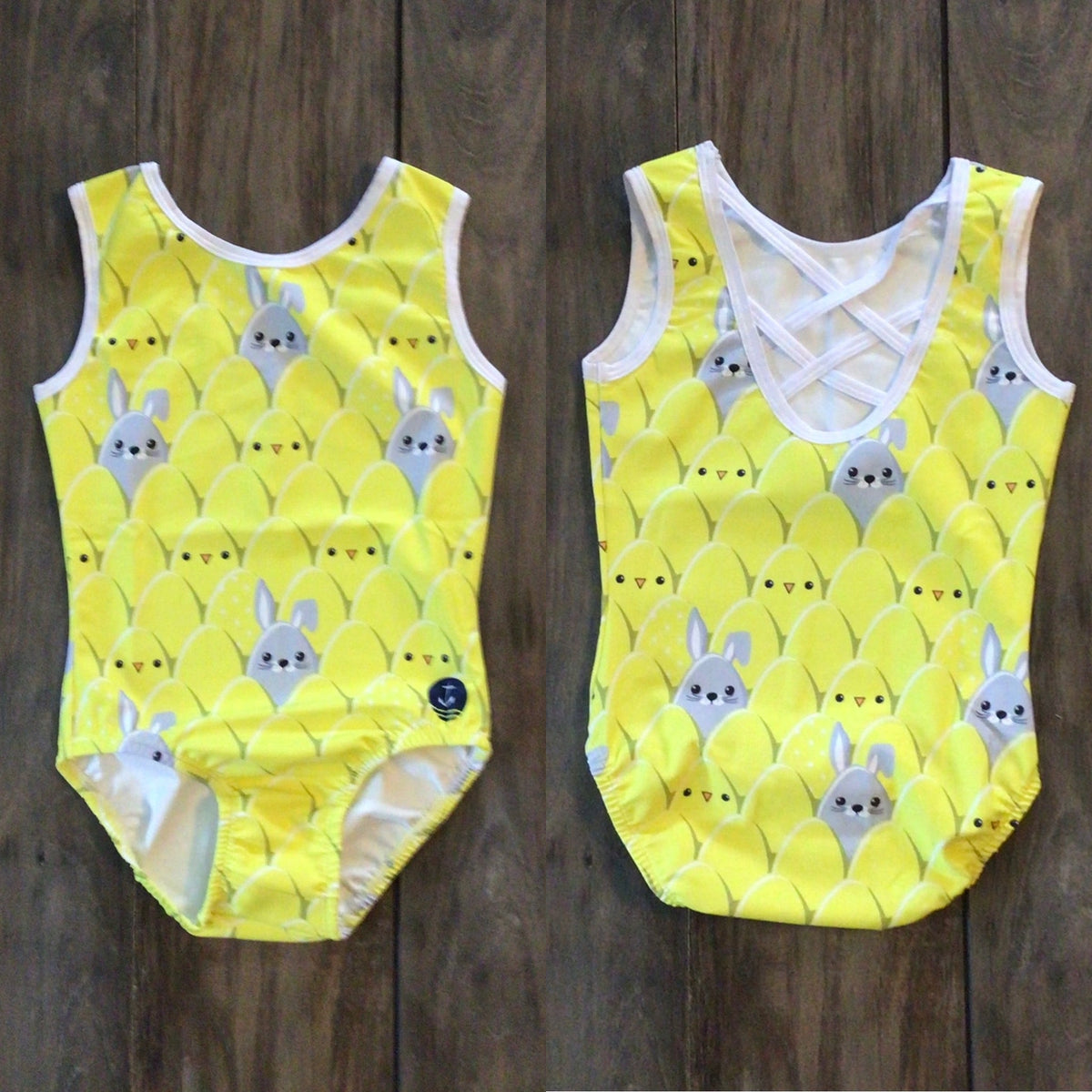 Chicky Chicky Bunny Eggs Strappy Back Leotard