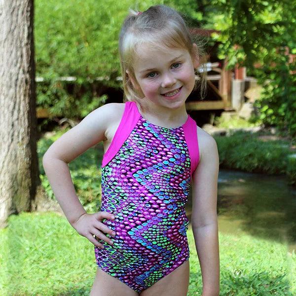 Eurotard Girls & Womens Dizzy Dots Metallic Foil Gymnastics Racerback Leotard