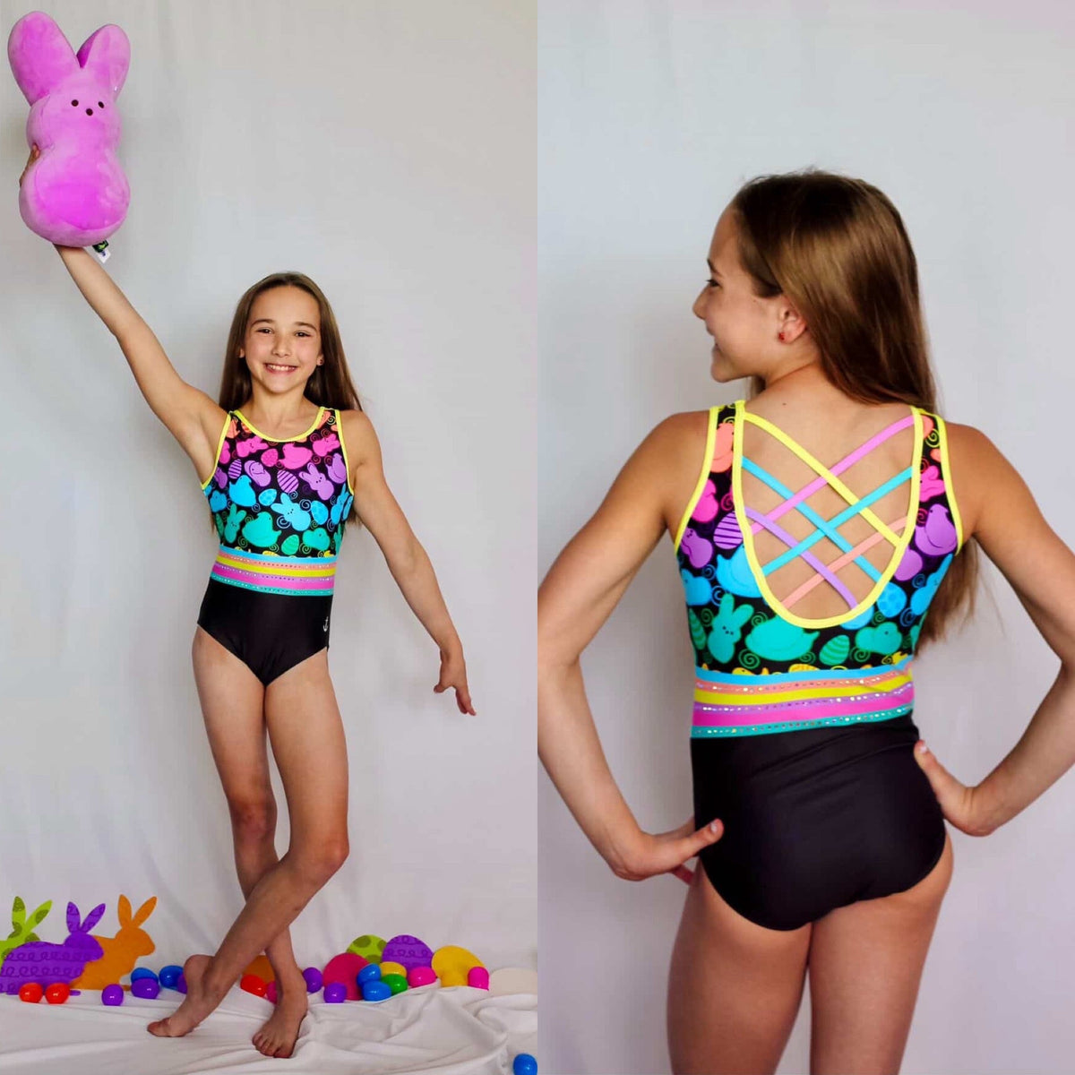 Electric Neon Peeps Leotard