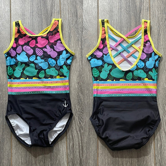 Electric Neon Peeps Leotard