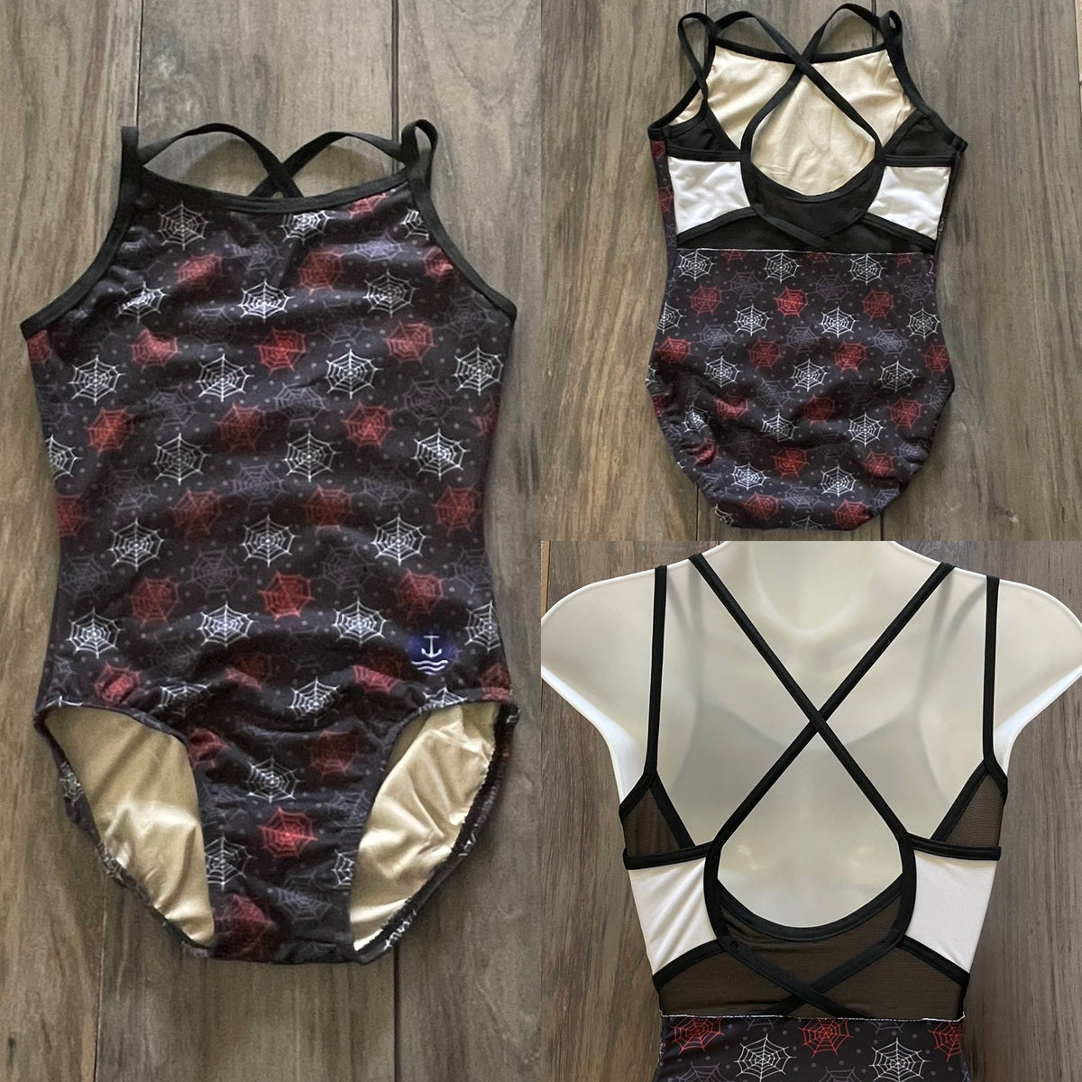 Spooky Spiderwebs  Leotard