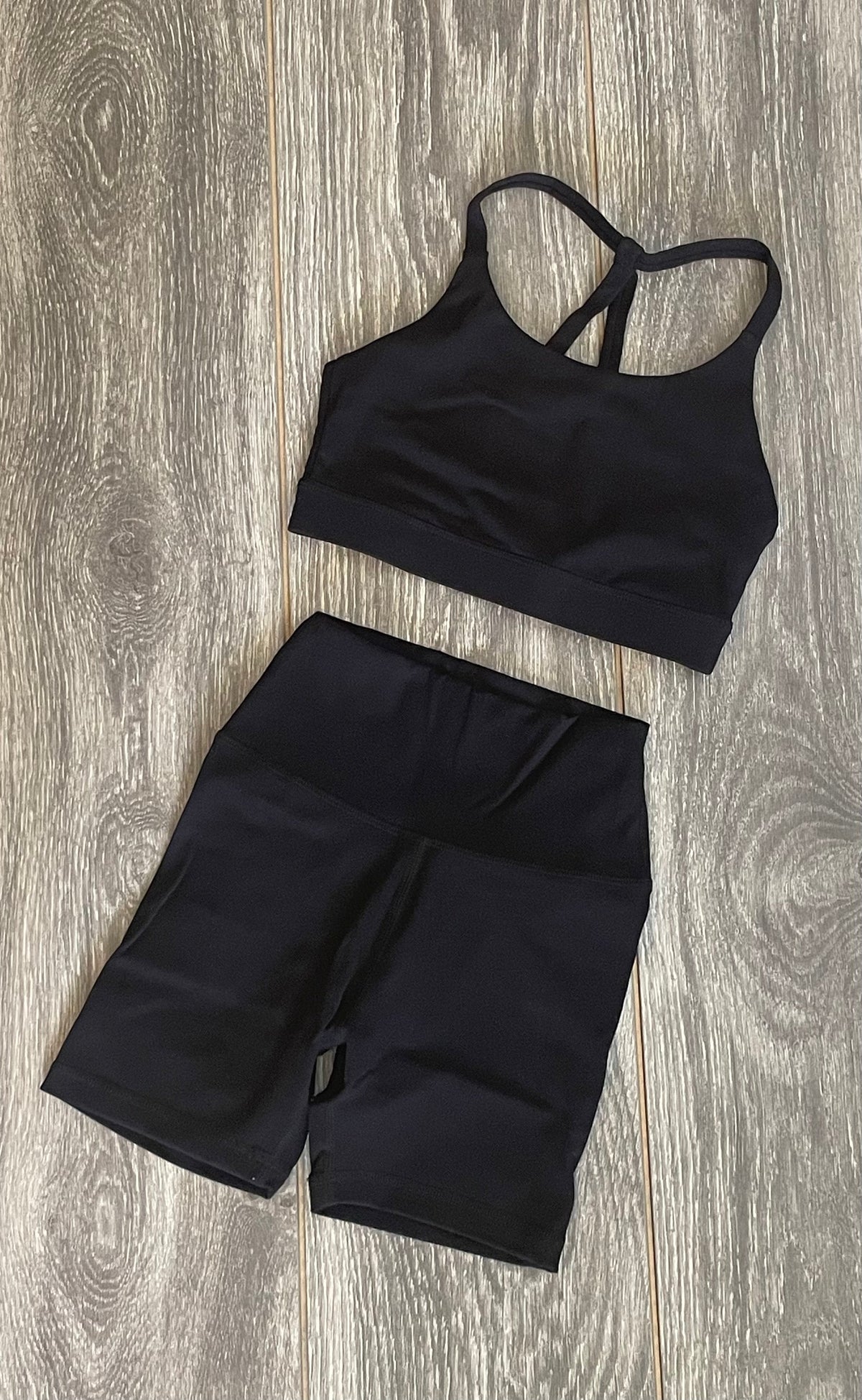 The Daybreak Black Set - Top & Shorts