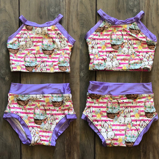 Easter Bunny Basket Spring 2PC Set