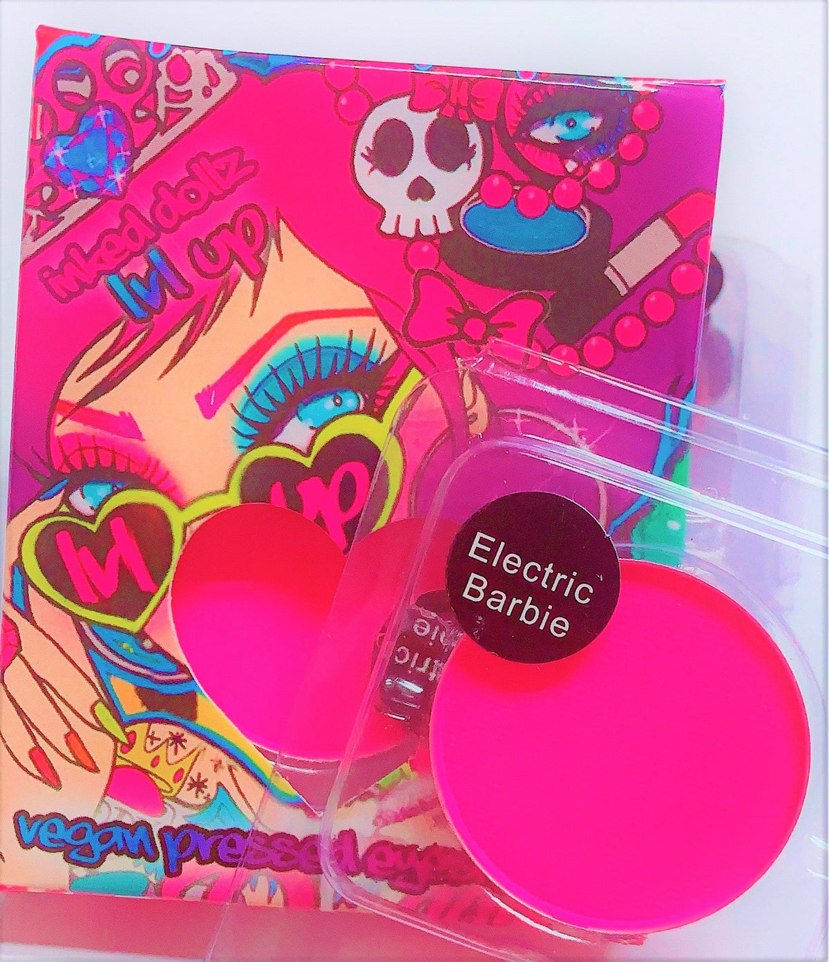*UV* ELECTRIC BARBIE! (Hot Pink) PRESSED EYESHADOW SINGLE