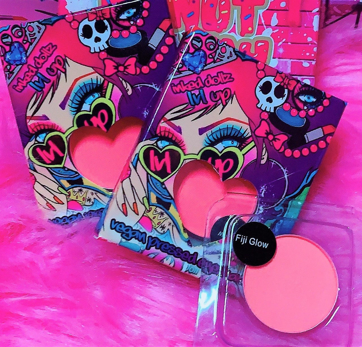 *UV*FIJI GLOW! (Salmon Pink/Orange) PRESSED EYESHADOW SINGLE