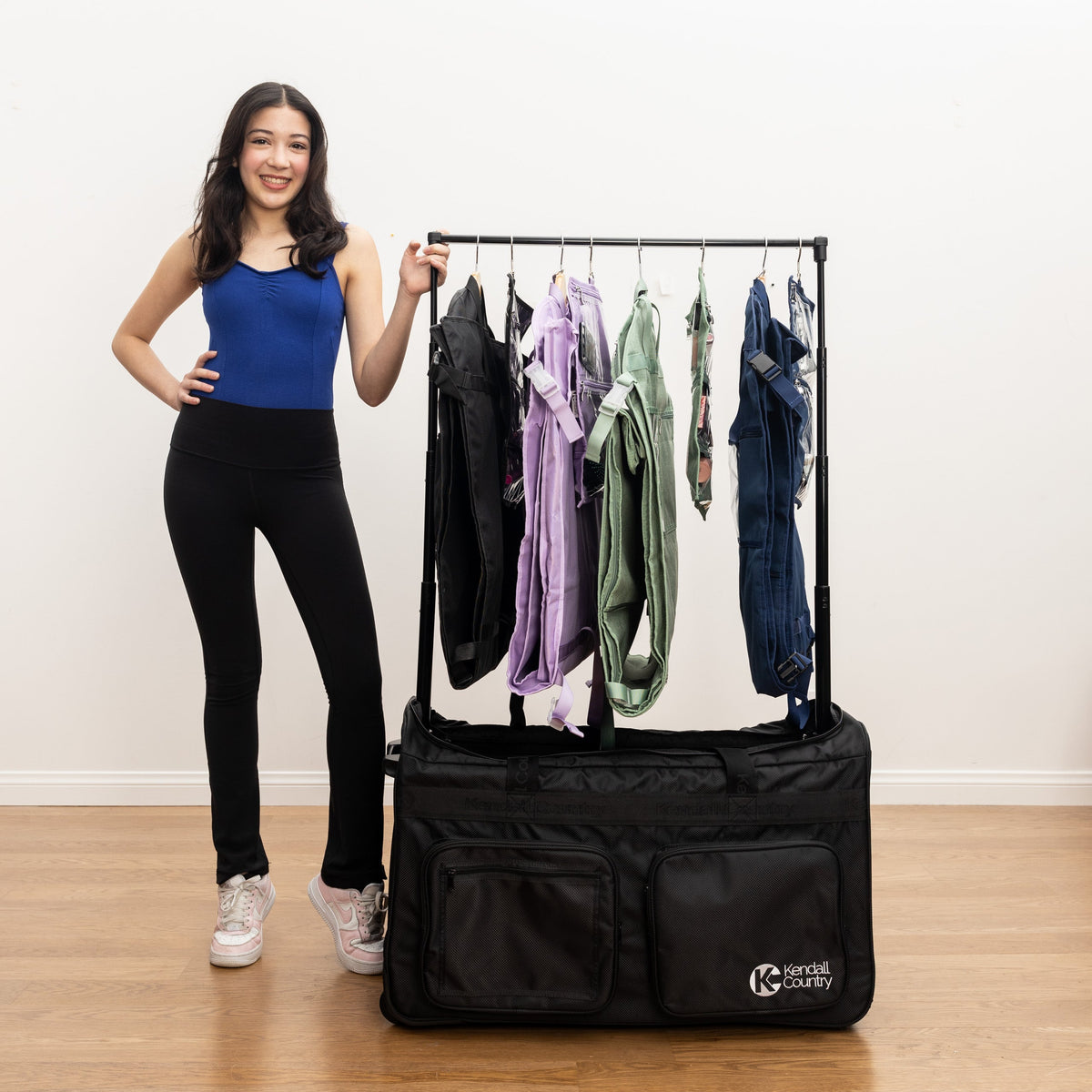 X-Large Dance Bag with Garment Rack - Raven Black, 30"
