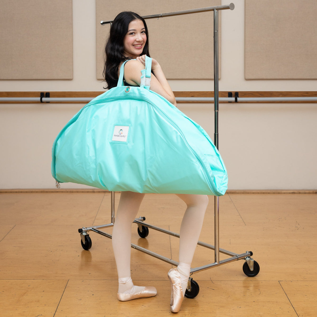 Large Pancake Tutu Garment Bag - Seafoam Green, 40"