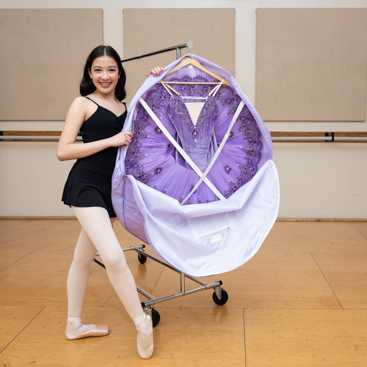 Tutu Garment Bag - Lilac Purple, 35" (Medium)