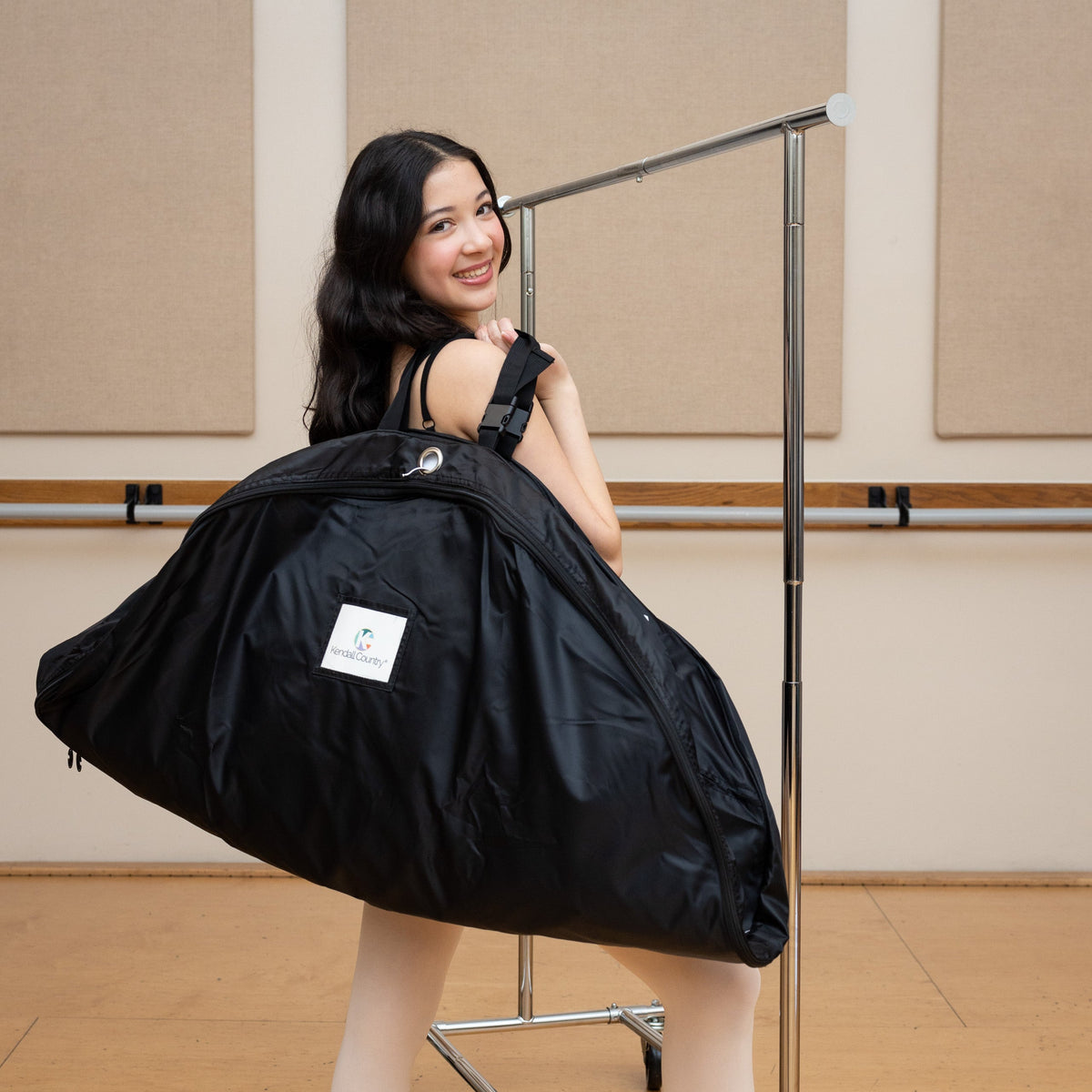 Large Pancake Tutu Garment Bag - Raven Black 40"