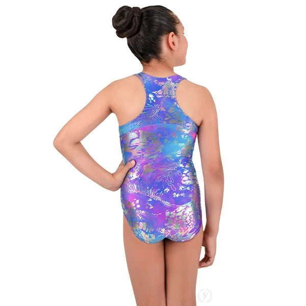 Eurotard Gymnastics Neon safari racerback leotard