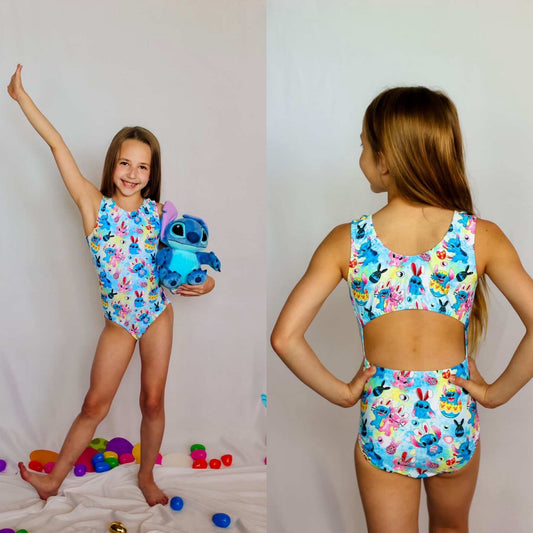 Easter Egg Besties Stitch & Angel Leotard