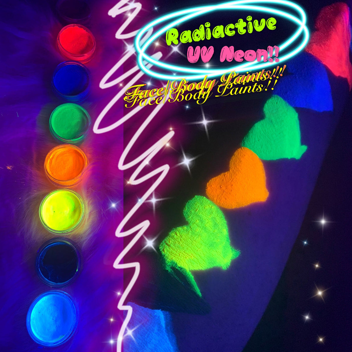 RADIOACTIVE *UV NEON* LINER/FACE/BODY PAINT!