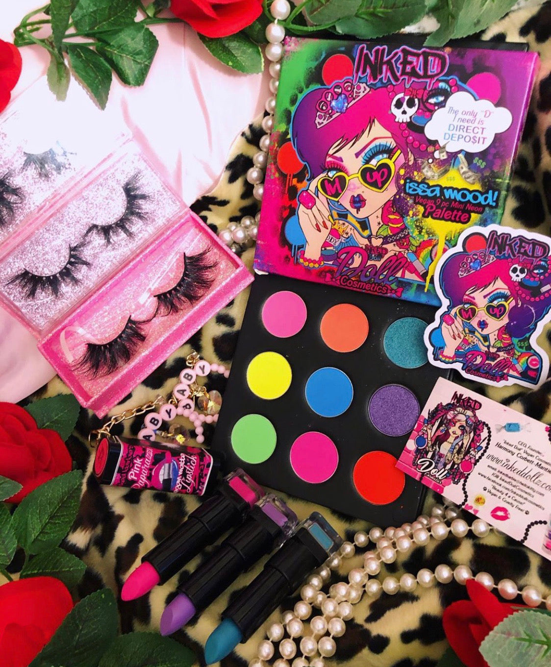 ISSA MOOD!! 9 PC MINI *BLACKLIGHT* NEON PALETTE
