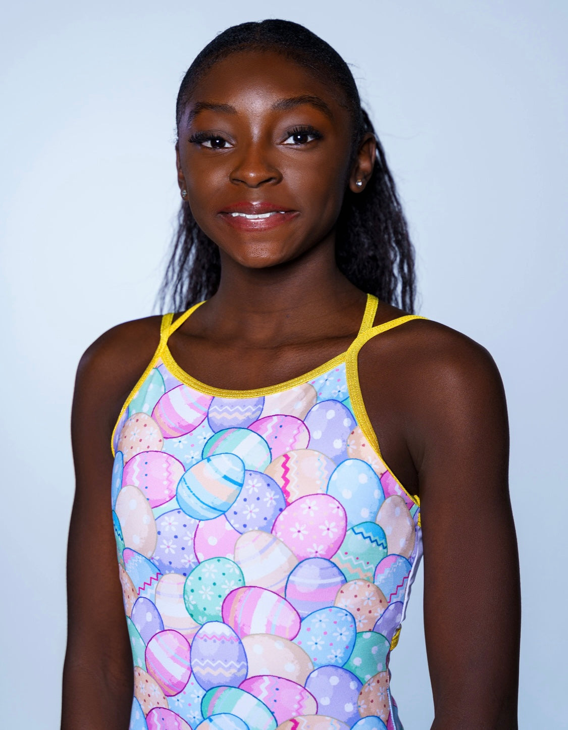 Pastel EGGS-travaganza Strappy Leotard
