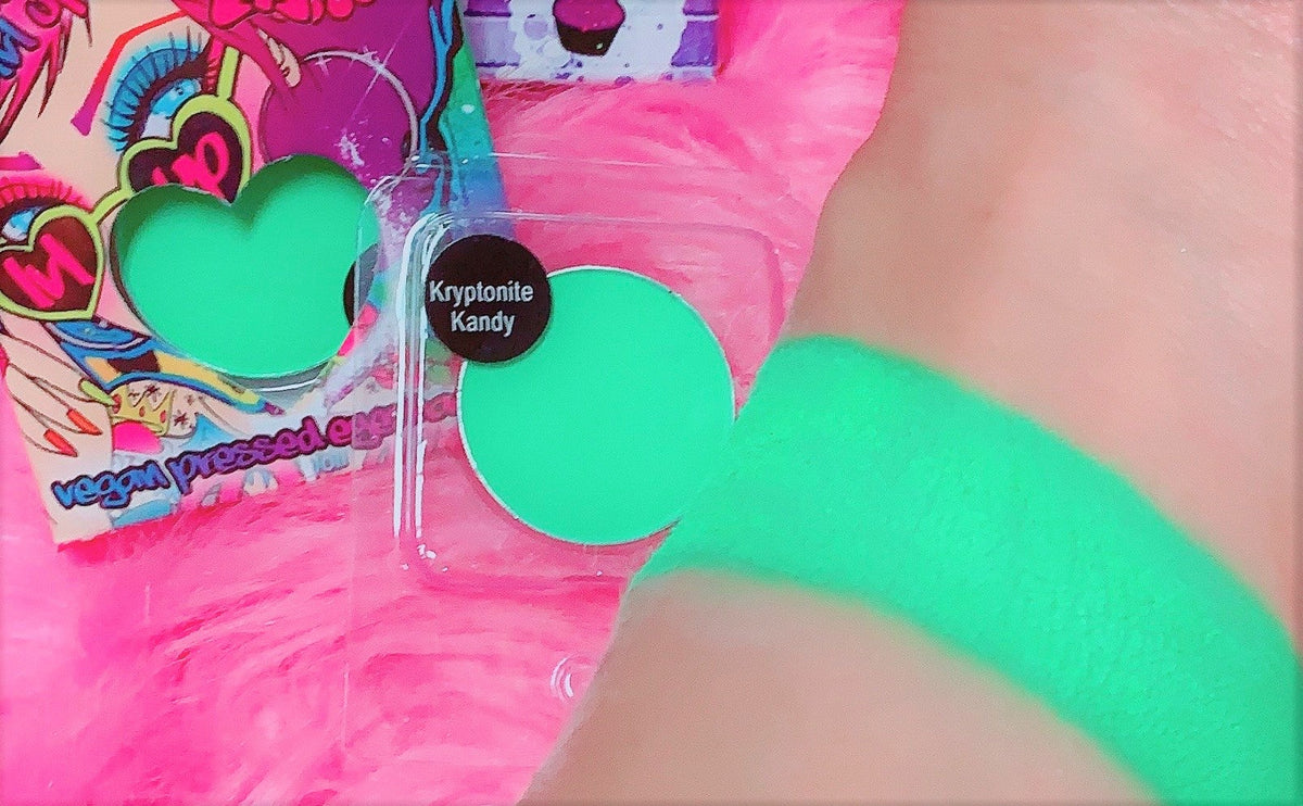 *UV* KRYPTONITE KANDY! (Bright Green) PRESSED EYESHADOW SINGLE