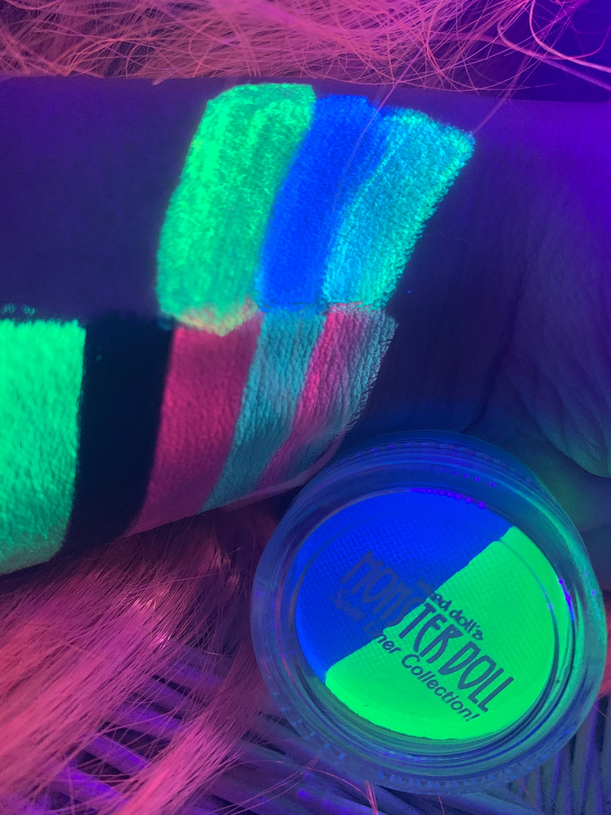 (HUGE!) Monster Doll LAGOONA BLUE *UV Neon Pastel* SPLIT LINER/ FACE BODY PAINT