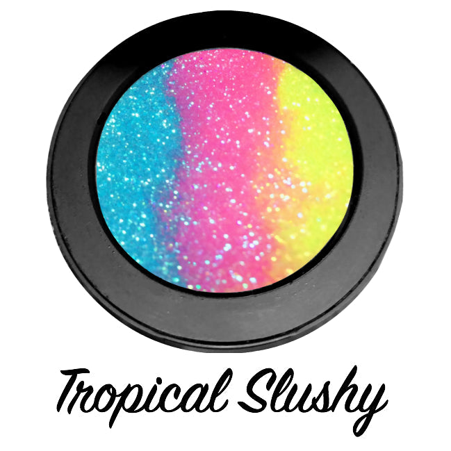 *TROPICAL SLUSHY !*  Iridescent Glitter Pressed Single!