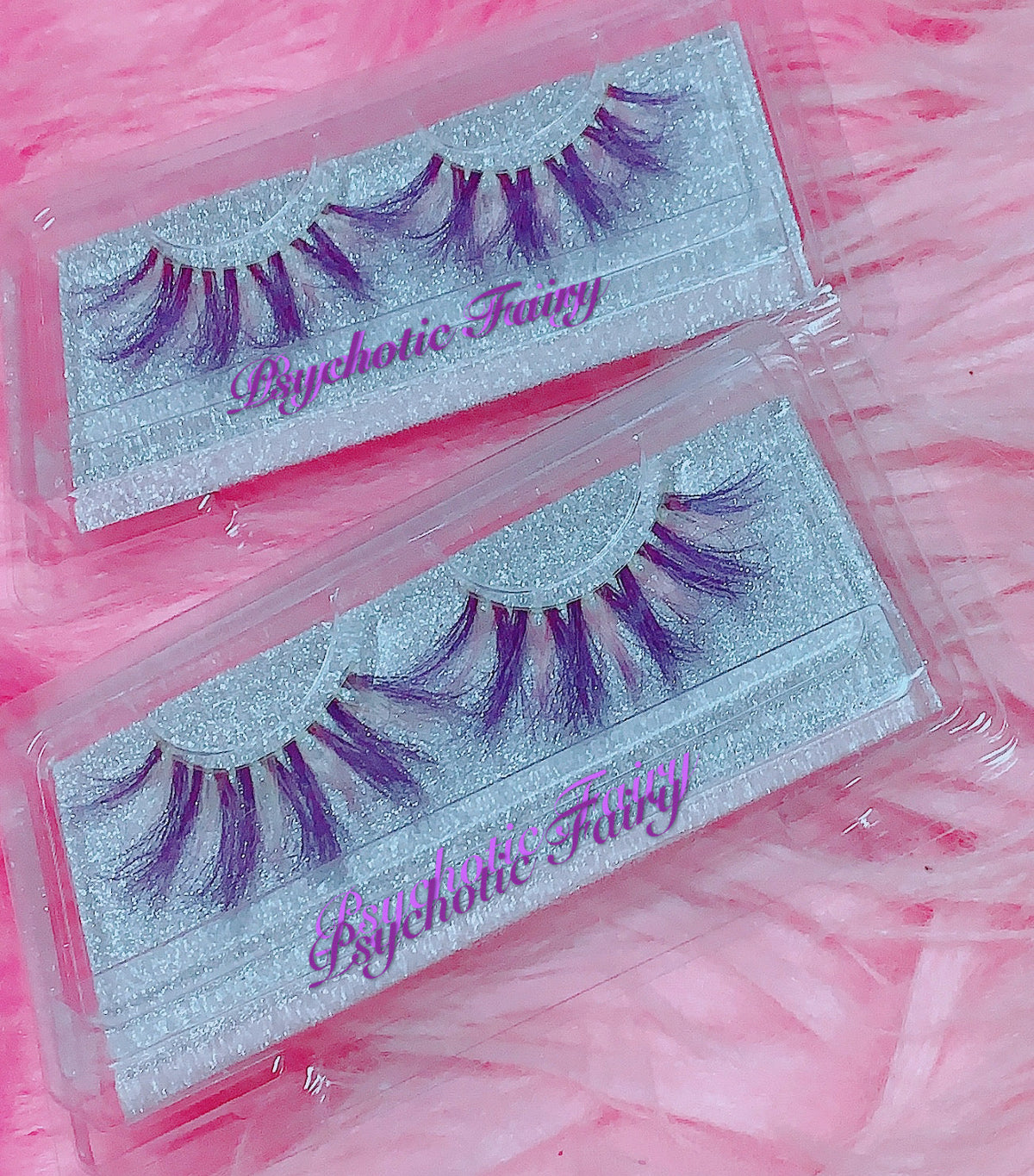 *PSYCHOTIC FAIRY* (Pastel Pink/Purple) DOLLicious COLORBLAST Lashes !