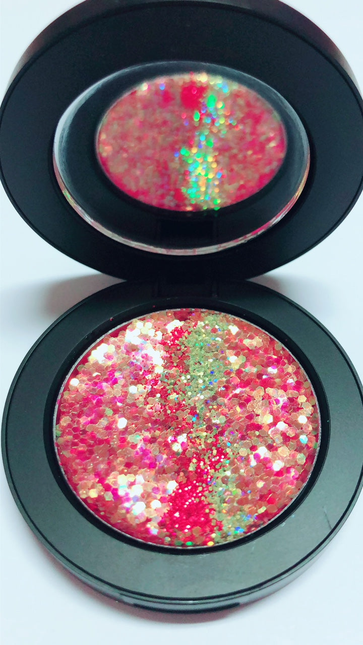 "RED DRAGON !" Single Pressed Glitter Palette