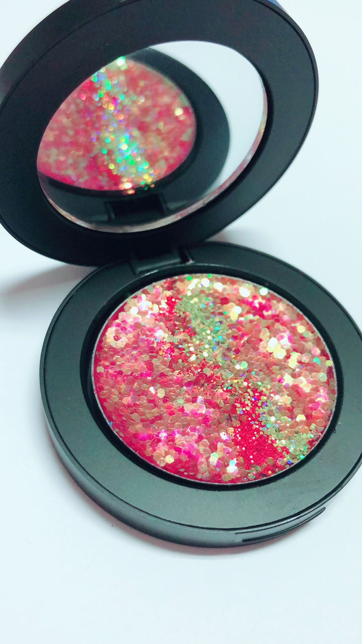 "RED DRAGON !" Single Pressed Glitter Palette