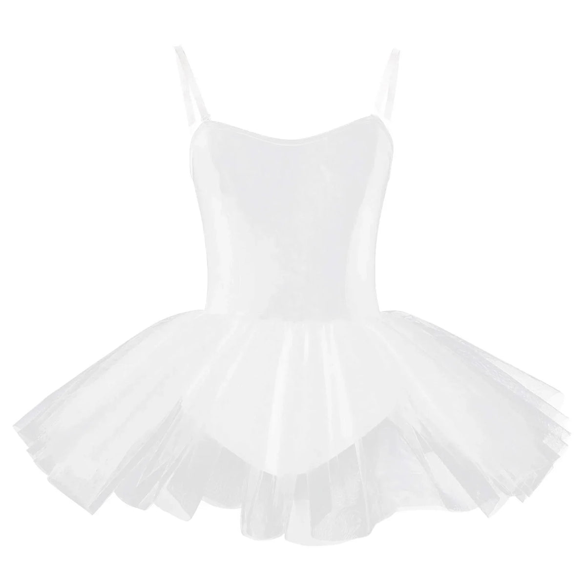 Women's Hard Organdy Platter Tutu Ballet Dance Dress & Ballerina Performance Costume