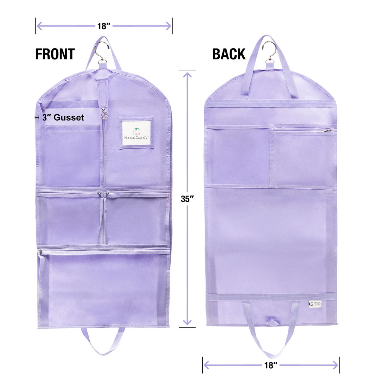 35" Costume Garment Bag - Hydrangea Blue