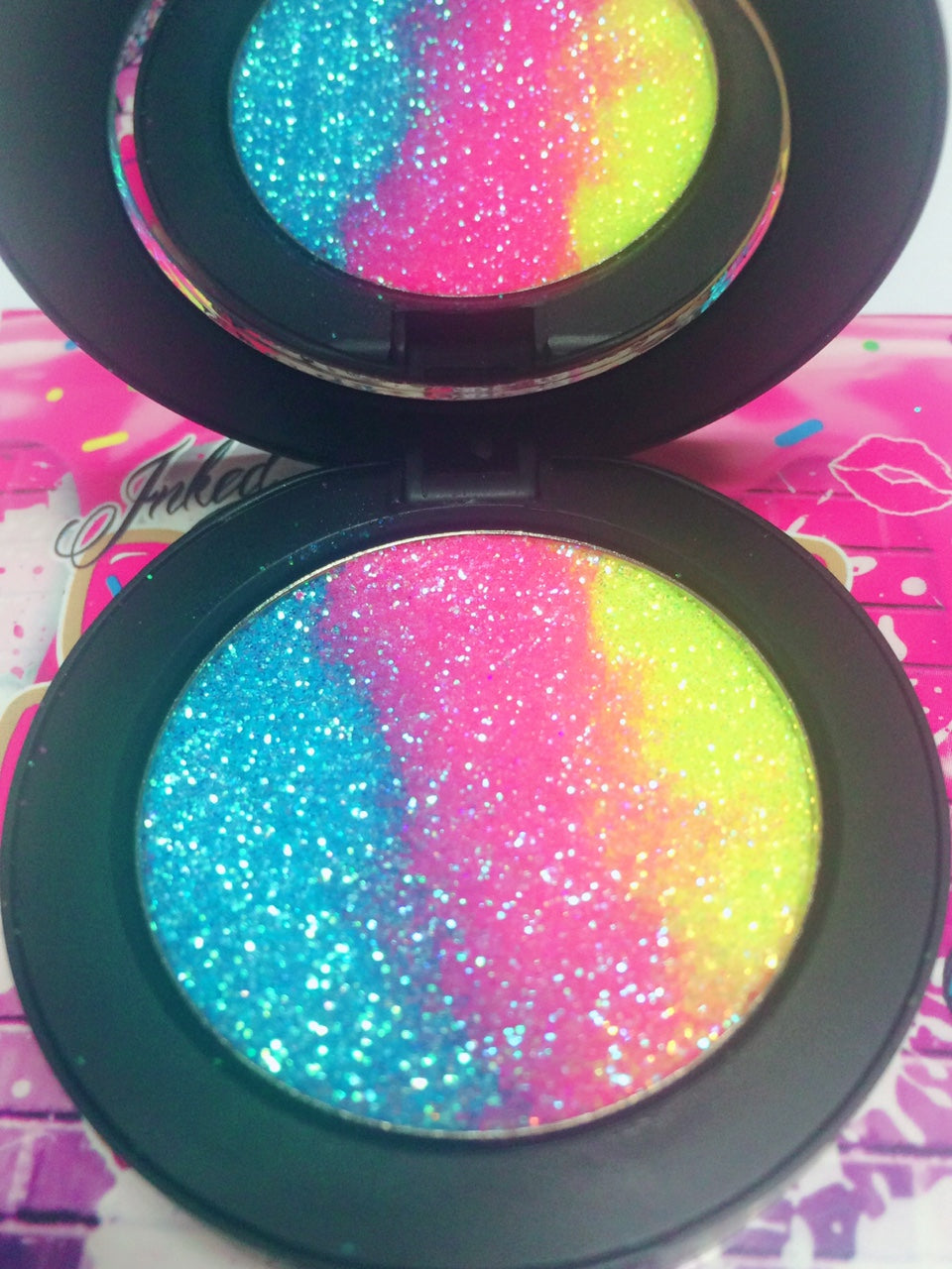 *TROPICAL SLUSHY !*  Iridescent Glitter Pressed Single!