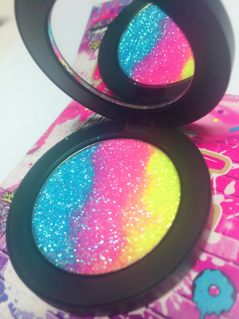 *TROPICAL SLUSHY !*  Iridescent Glitter Pressed Single!