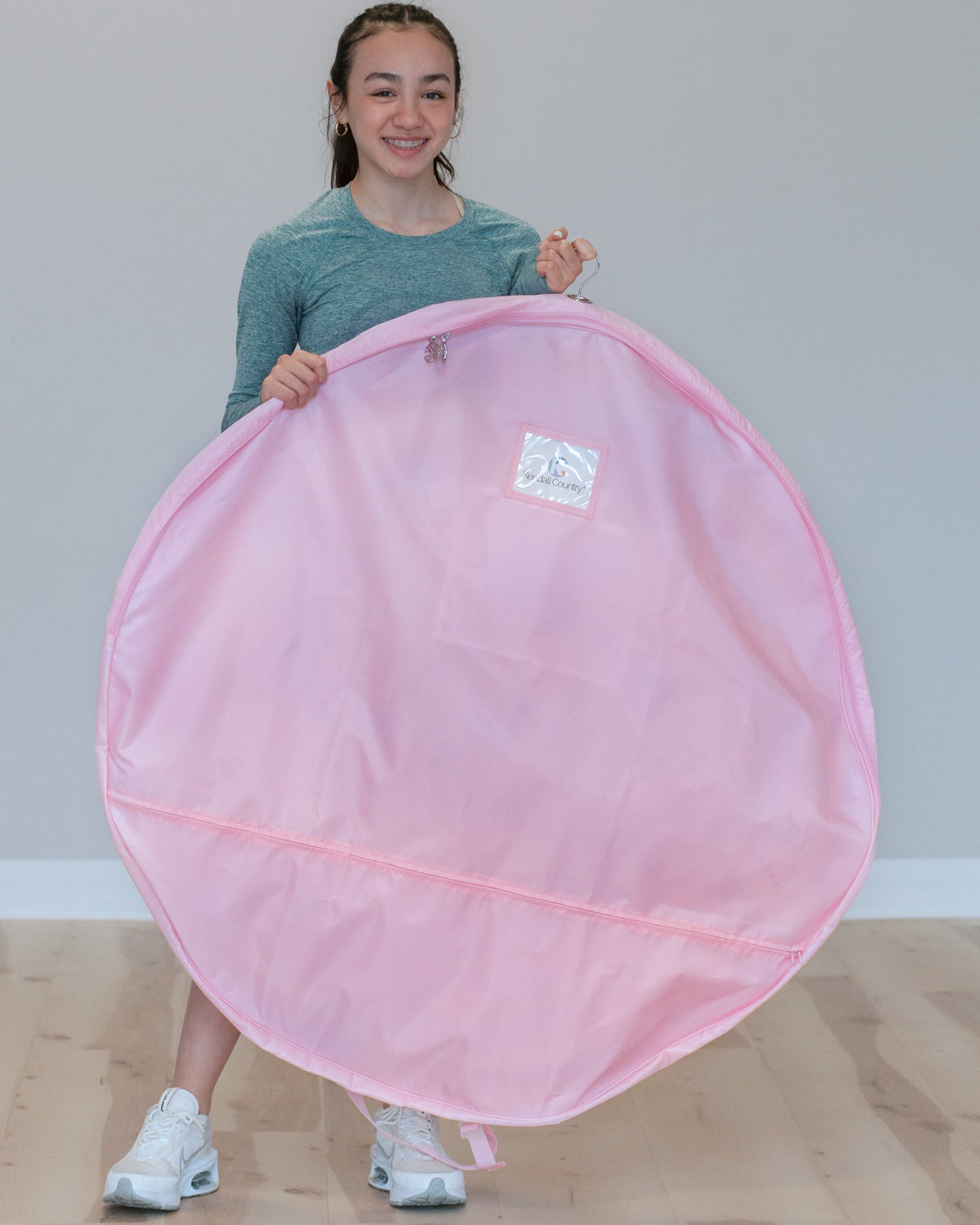 Large Pancake Tutu Garment Bag - Cotton Candy Pink, 40"