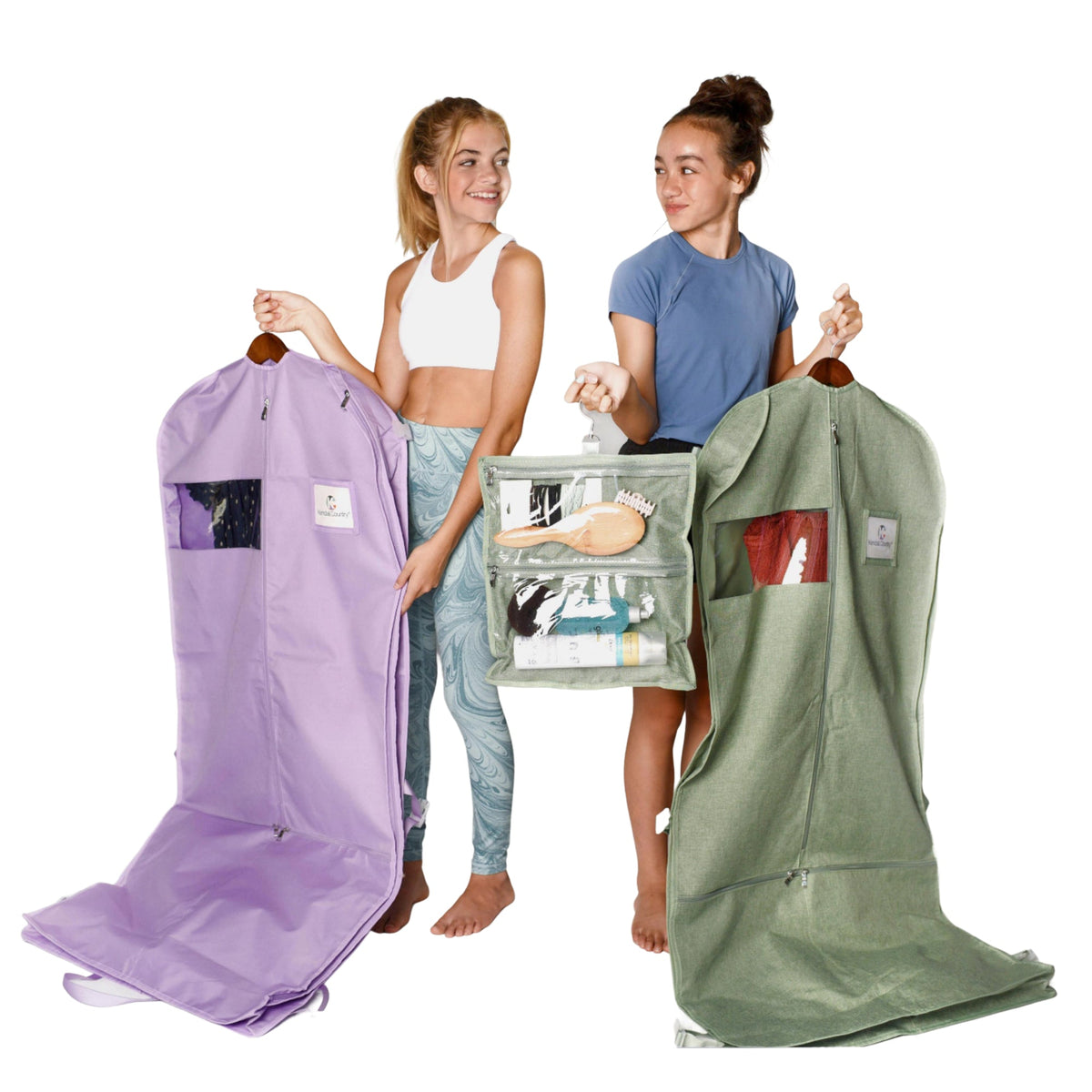 52" Waterproof Garment Bag with Accessory Bag - Lilac Purple
