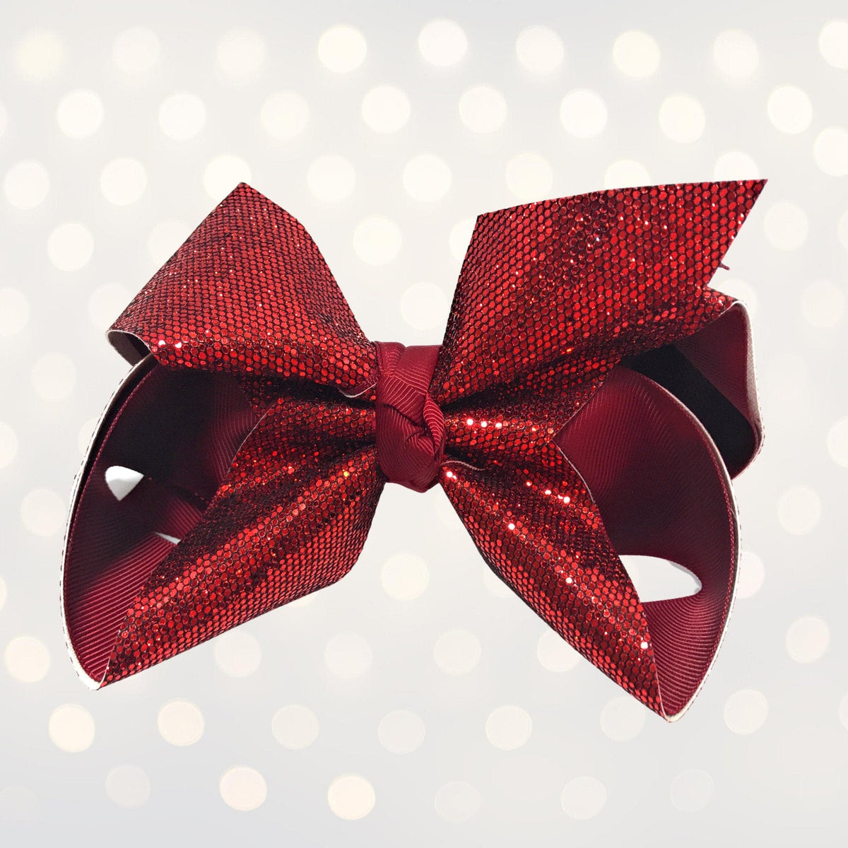 Girls Large Sparkle Cheer and Dance Hair Bows