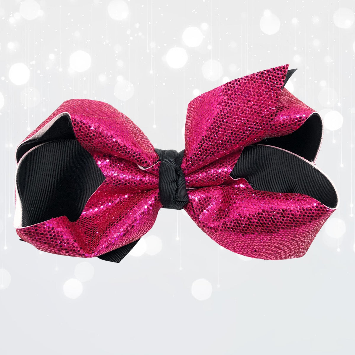Girls Large Sparkle Cheer and Dance Hair Bows