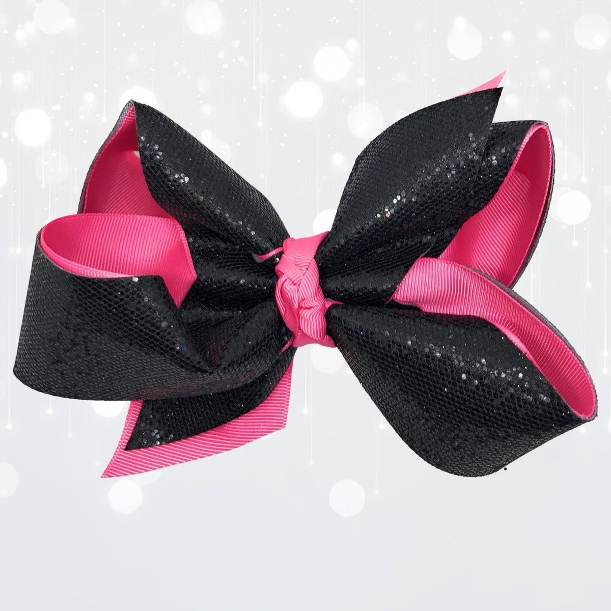 Girls Large Sparkle Cheer and Dance Hair Bows