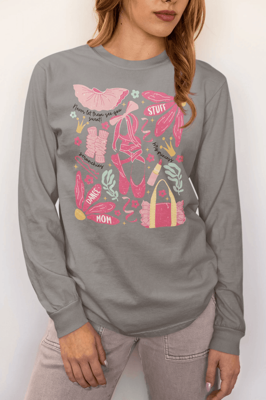 Dance Mom Doodle Preppy Graphic Tee