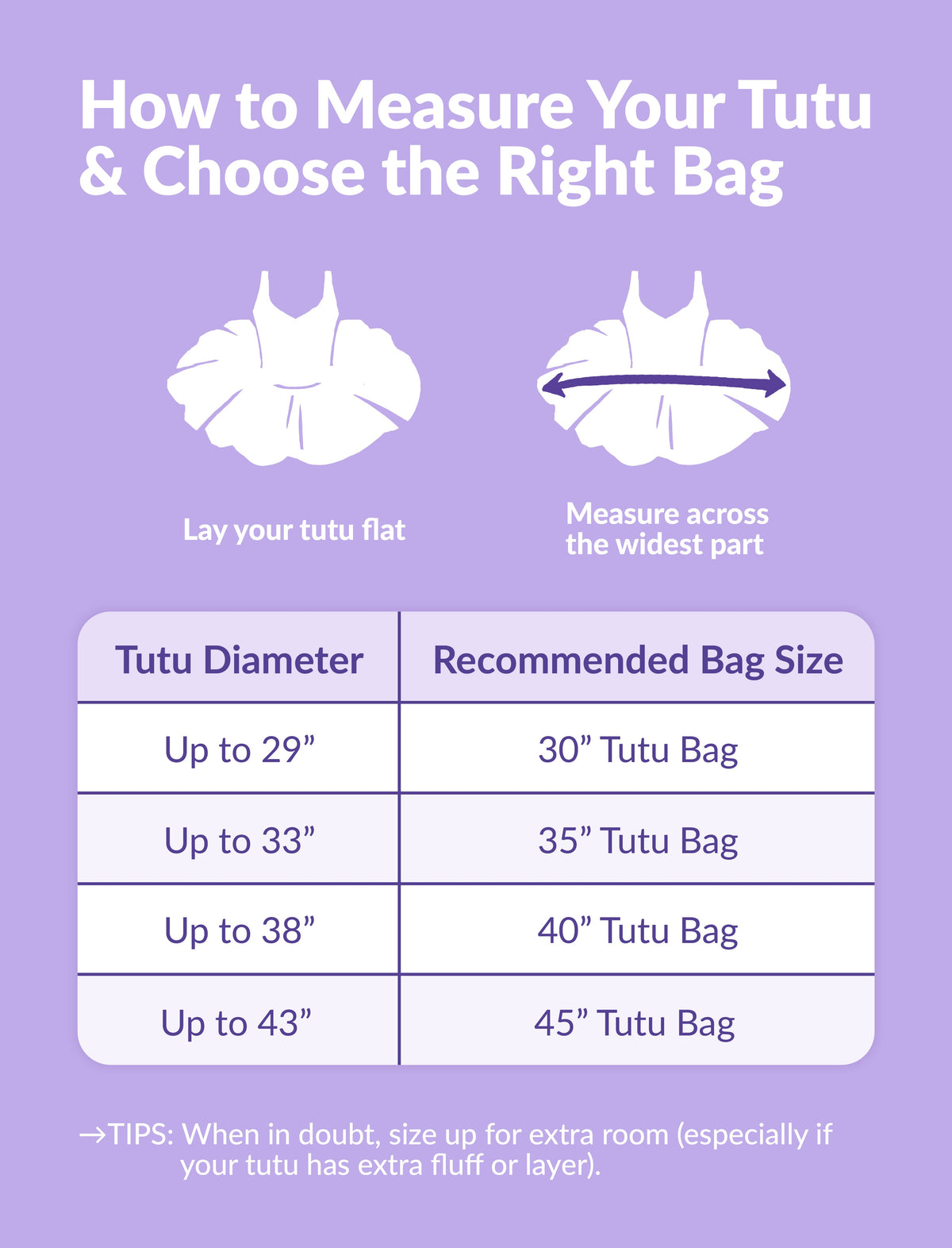 Tutu Garment Bag - Blush, 40" (Large)
