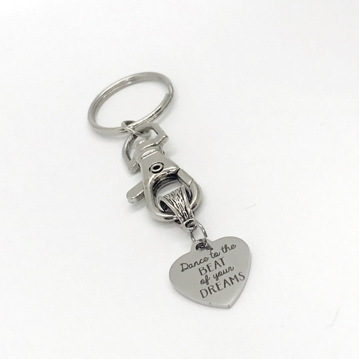 Motivating Gift, Dance To The Beat Of Your Dreams Keychain, Motivating Quote, Motivating Keychain, Encouraging Gift, Encouraging Quote