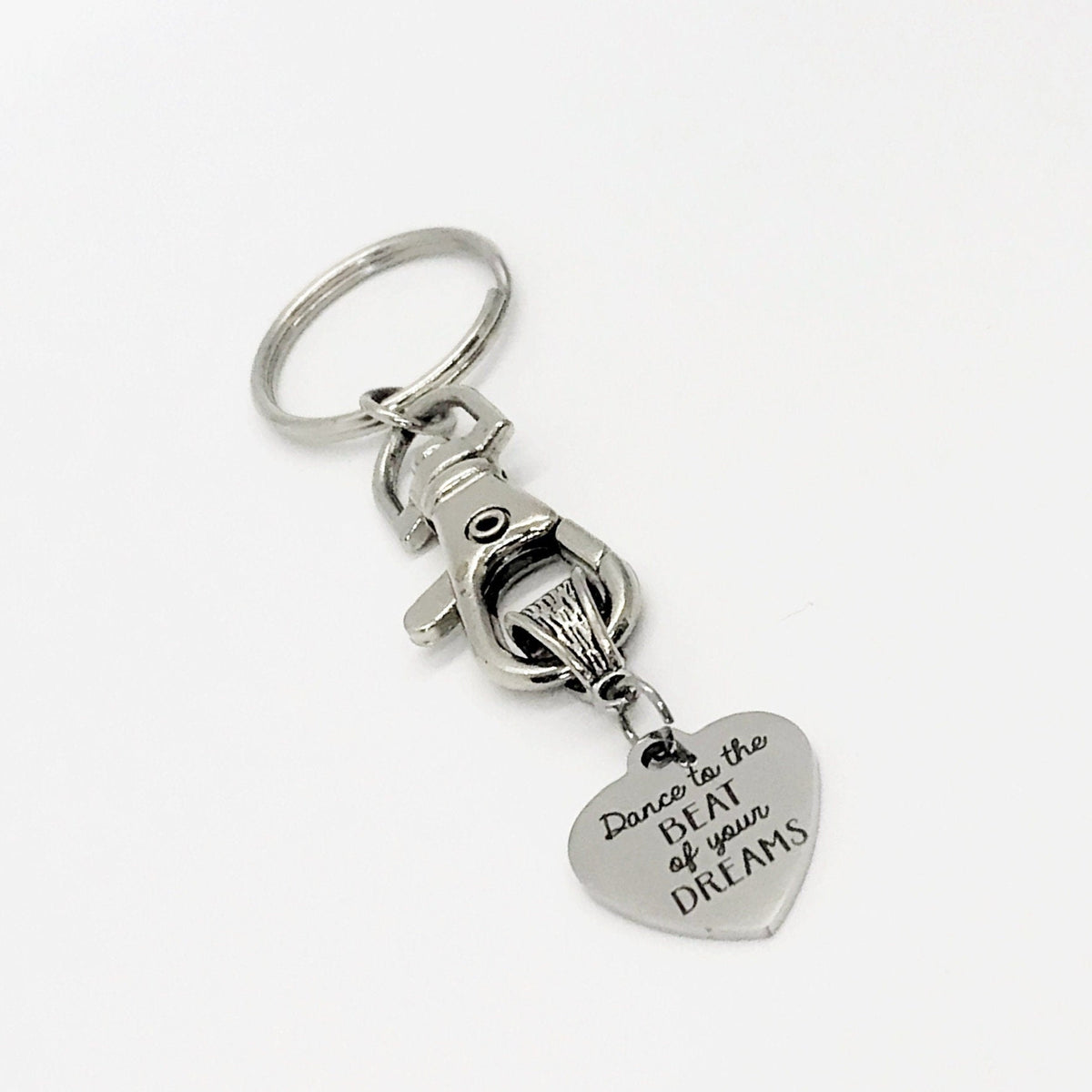 Motivating Gift, Dance To The Beat Of Your Dreams Keychain, Motivating Quote, Motivating Keychain, Encouraging Gift, Encouraging Quote