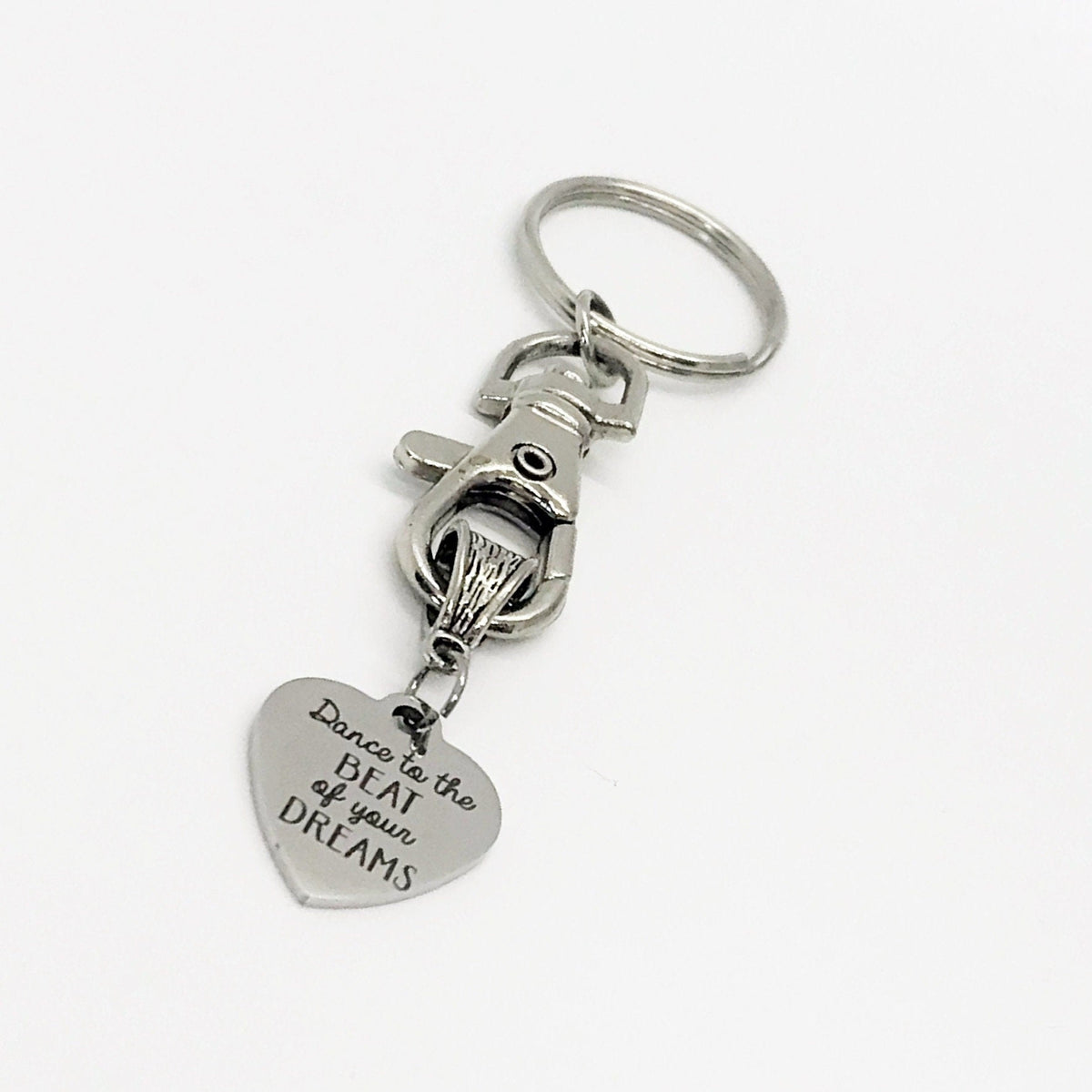 Motivating Gift, Dance To The Beat Of Your Dreams Keychain, Motivating Quote, Motivating Keychain, Encouraging Gift, Encouraging Quote
