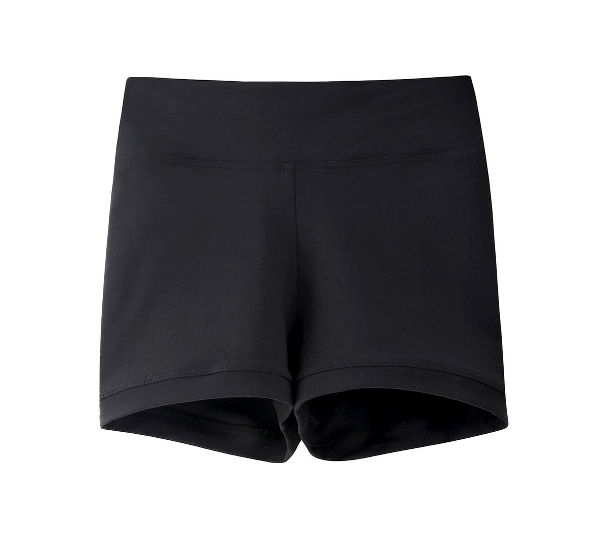 Swdarz Girls Black Gymnastics Dance Shorts Athletic Spandex Size 6-7Y