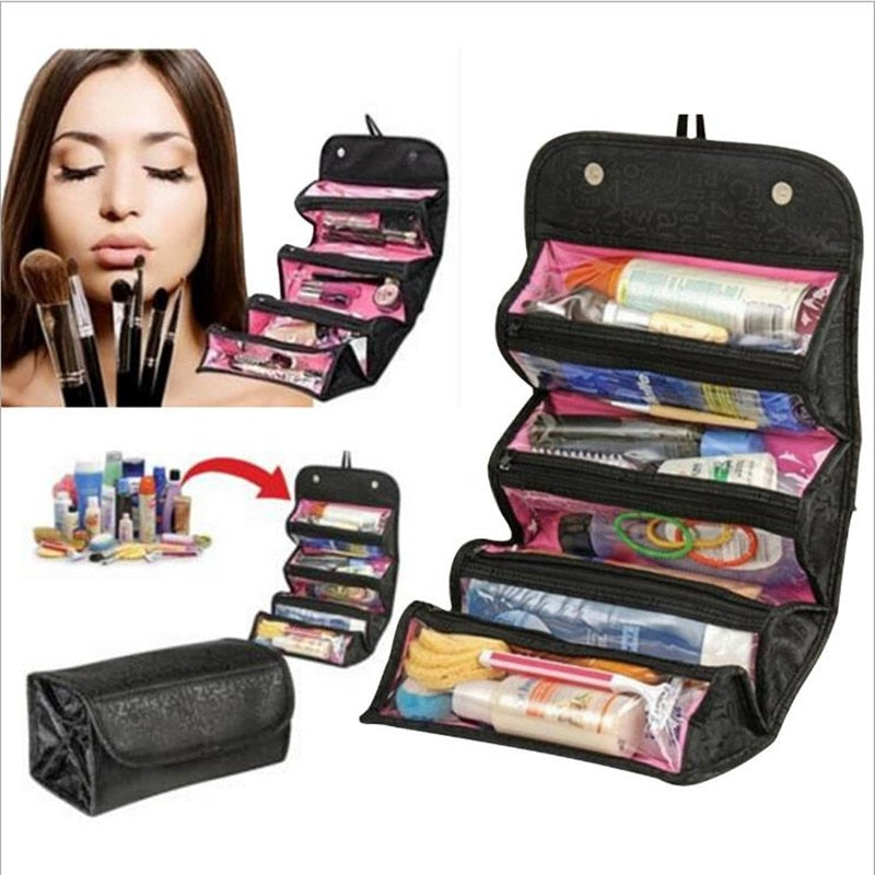 Travel storage bag cosmetic bag Roll-N-Go Cosmetic Bag organizer large capacity multi-function storage bag